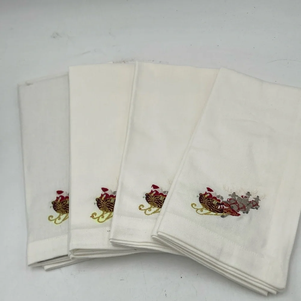 Williams Sonoma Napkins Twas the Night before Christmas